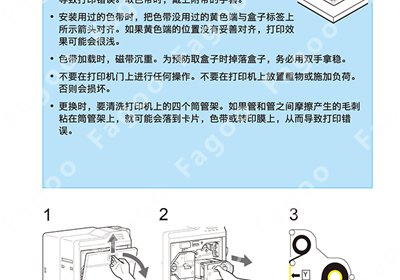 CX7000色带与转印膜安装操作流程